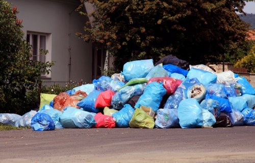Community participating in waste collection in Morden